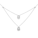 Puzzle Diamonds double pendant