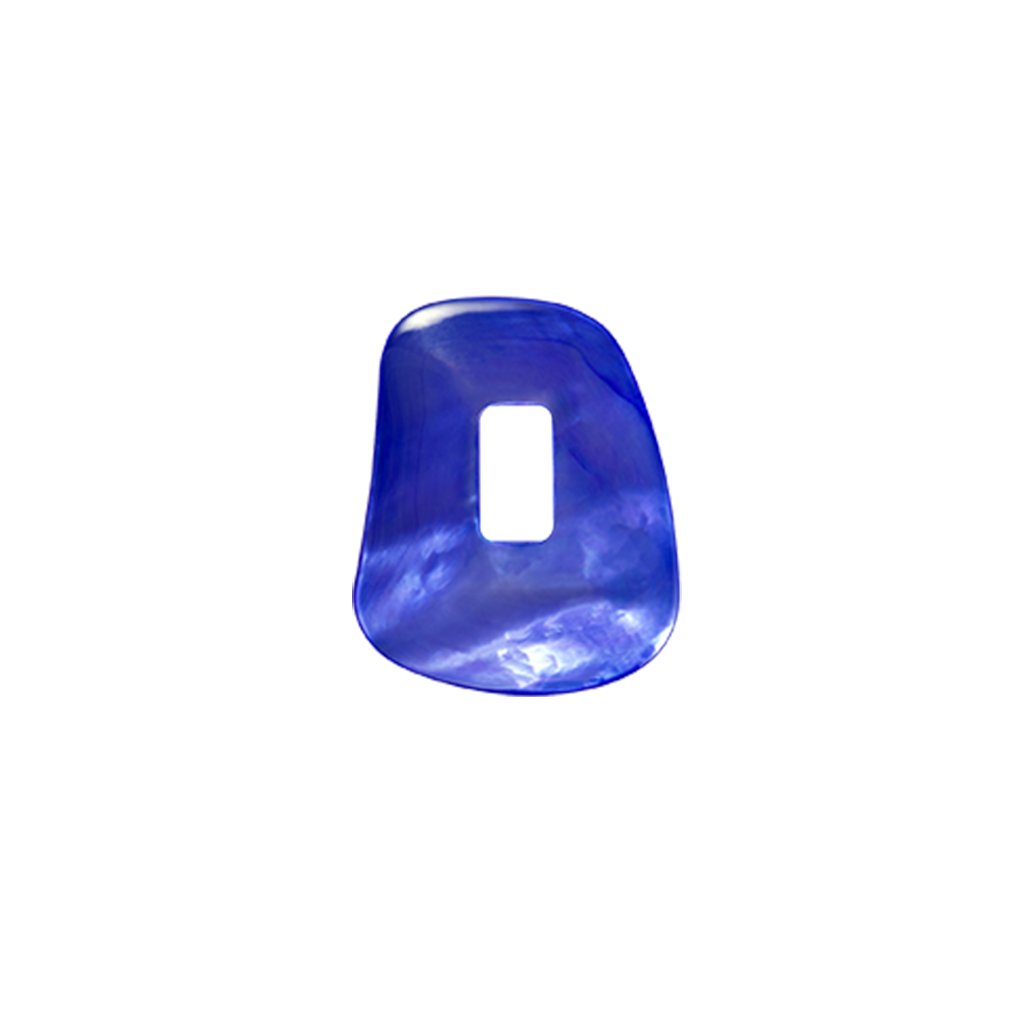 Puzzle element <br> Indigo mother of pearl
